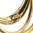 Image 4 of Vintage gold abstract brooch