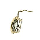 Image 4 of Vintage gold pendant with prasiolite and diamonds; 0.08 ct.
