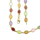 Image 7 of Gold necklace with a mix of gemstones