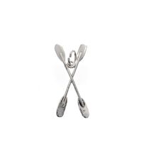 Silver paddle pendant