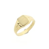 Vintage gold women's signet ring | pinky ring