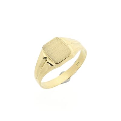 Image 1 of Vintage gold women's signet ring | pinky ring