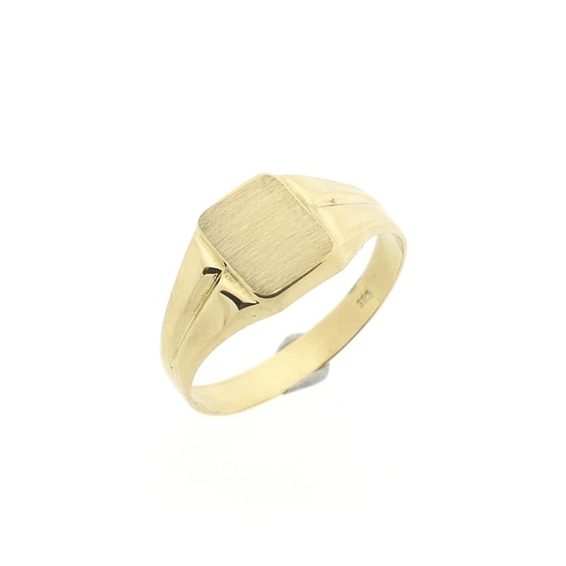 Image 1 of Vintage gold women's signet ring | pinky ring