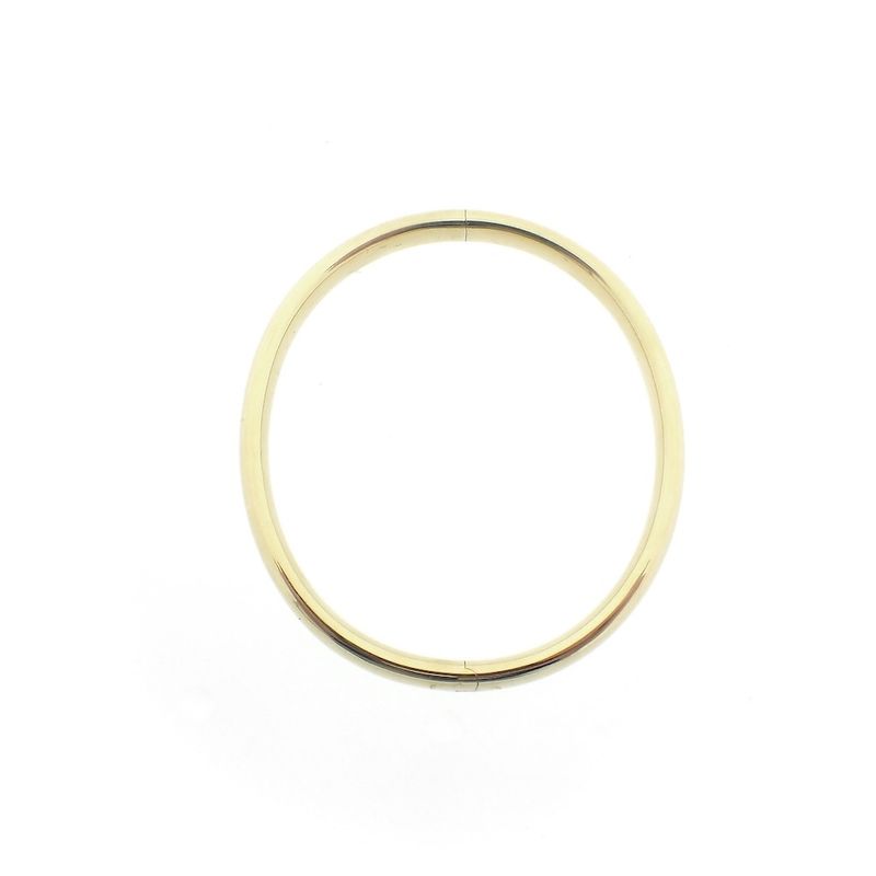 Image 5 of Gold smooth slave bracelet | Ø 60 mm