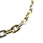 Image 6 of Two-tone gold anchor link necklace