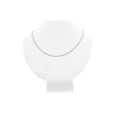 Image 1 of White gold Venetian chain | 40 cm