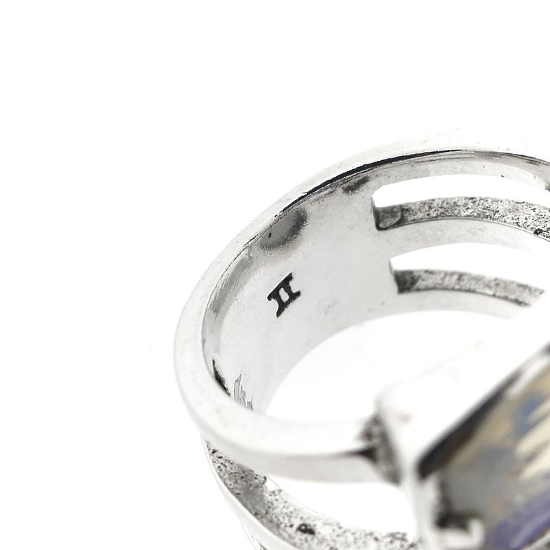 Image 9 of Silver ring with moonstones