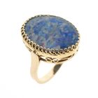 Image 1 of 18K Gold Ring with Triple Opal | Vintage