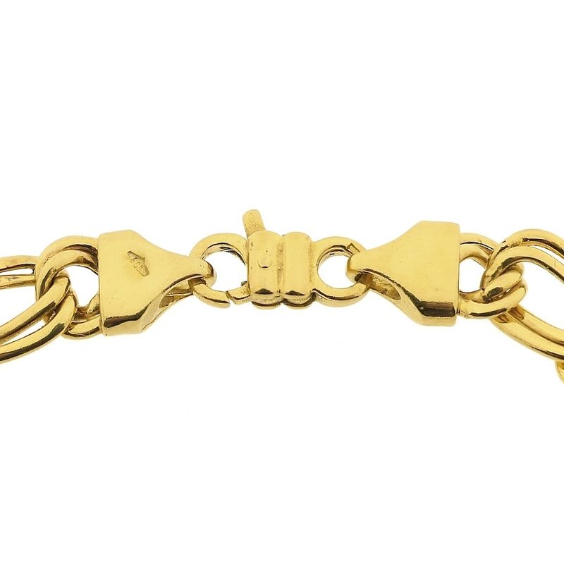 Image 5 of Gold flat Prince of Wales link bracelet