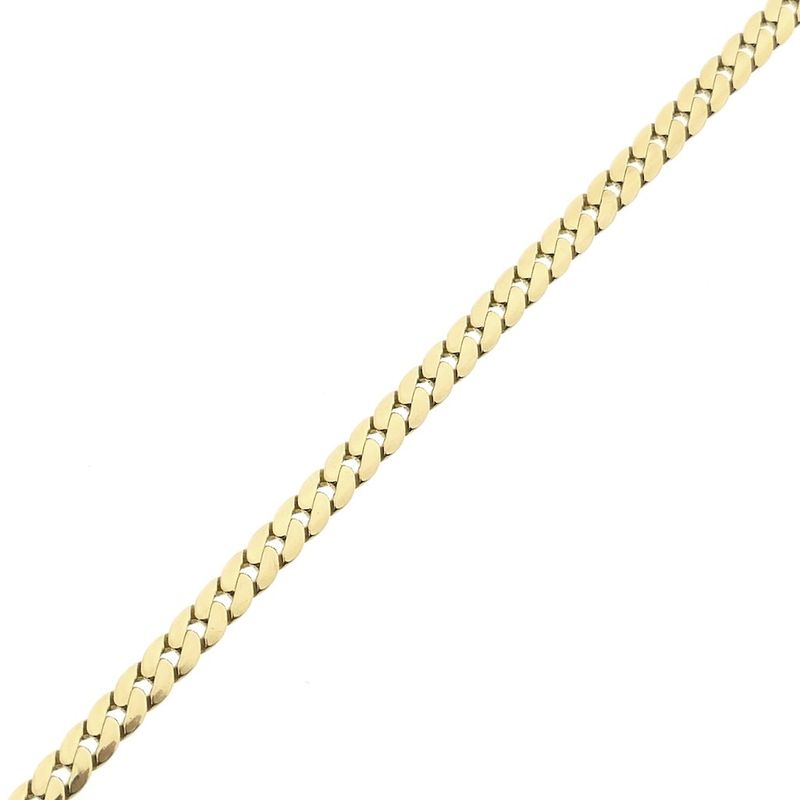 Image 8 of Gold flat gourmet link bracelet
