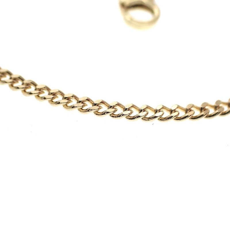 Image 2 of Gold thin gourmet link necklace | 45 cm
