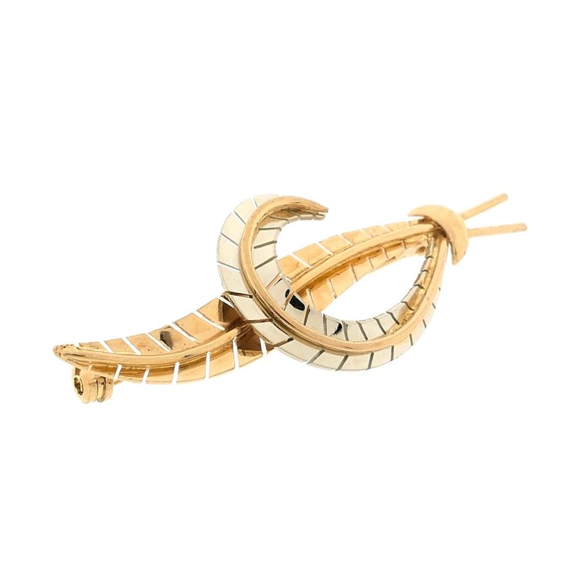 Image 3 of Gold feather brooch