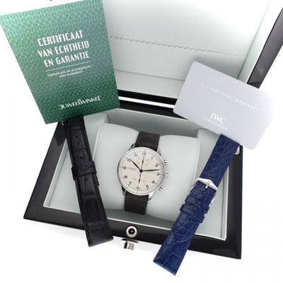 Image 2 of IWC Portuguese Chronograph IW371446; Automatic Men's Watch