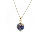 Image 5 of 18 carat gold globe pendant with enamel