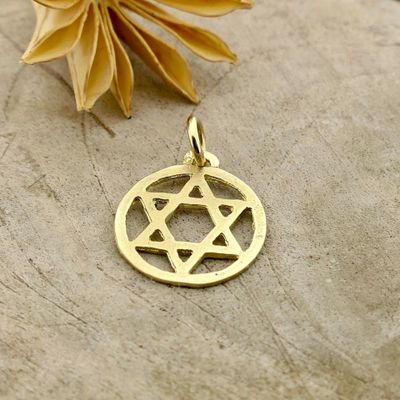 Image 2 of Gold pendant of a Star of David