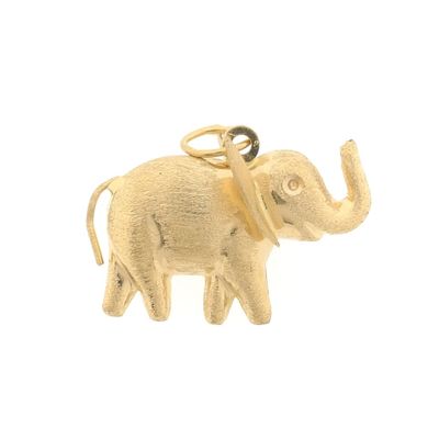 Image 1 of Gold elephant pendant