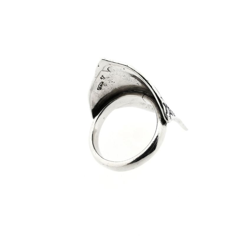 Image 6 of Silver ring with shard of face