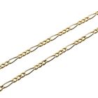 Image 6 of Two-tone gold Figaro link chain
