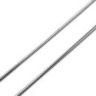 Image 6 of White gold snake link chain; 43 cm