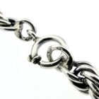 Image 5 of Silver long twisted link necklace | 80 cm