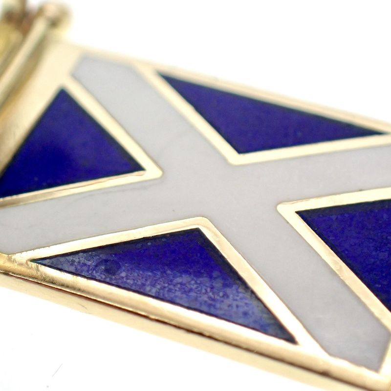 Image 3 of Gold pendant of the Scottish flag; Giove Pluvio