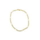 Image 3 of Gold Figaro link bracelet | 18.5 cm