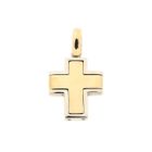 Image 1 of Bicolor Gold Cross Pendant