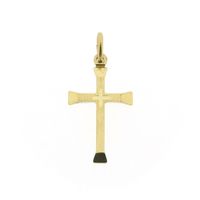 Gold pendant of a cross