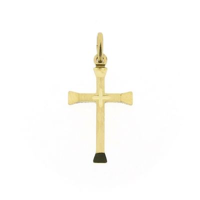 Image 1 of Gold pendant of a cross