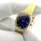 Image 4 of Omega Deville; 18k gold watch with lapis lazuli dial and diamonds