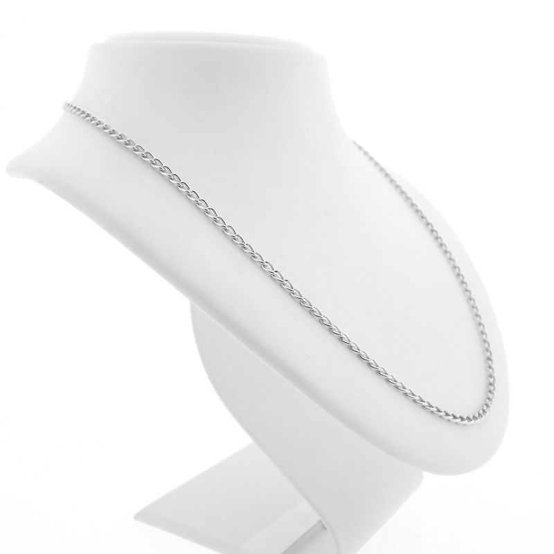 Image 4 of Silver basic chain; Wide gourmet link 3.0 mm | 50 cm