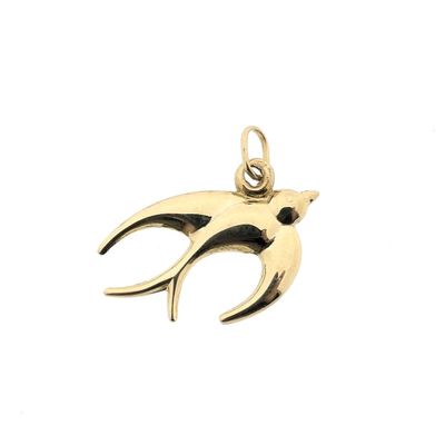 Image 1 of Gold pendant of a bird