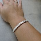 Image 2 of Silver matte link bracelet