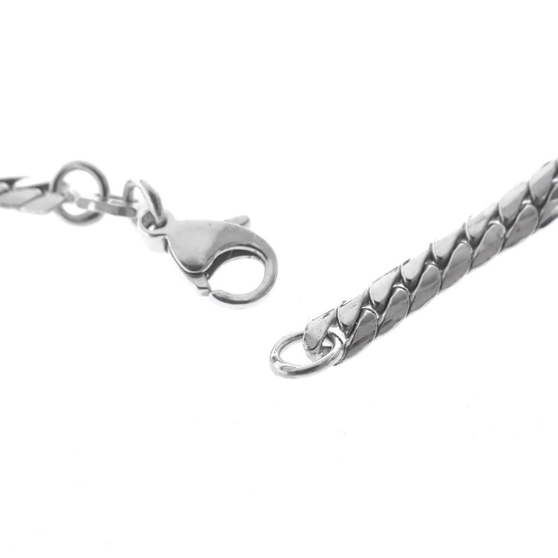 Image 8 of Silver necklace with fixed pendant | 43 cm