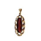 Image 4 of Vintage gold pendant with garnet stone
