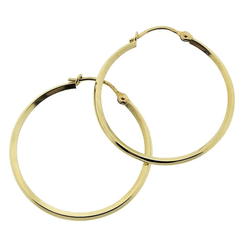 Image 5 of Gold earrings | Ø 29 mm