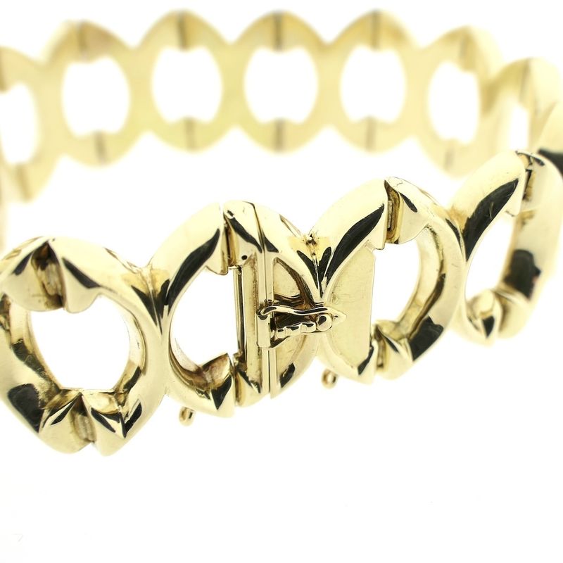 Image 3 of Gold fantasy link bracelet; 19 cm