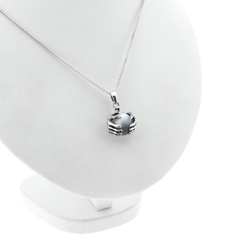 Image 7 of Gothic Pendant with Grey Cat's Eye