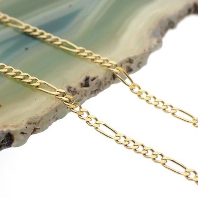 Image 2 of Gold Figaro link chain | 45 cm