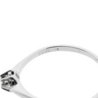 Image 6 of White gold solitaire ring with diamond | 0.05 ct.