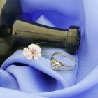 Image 5 of Gold ring with diamonds; 0.18 ct.