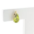Image 4 of Gold stud earrings with peridot