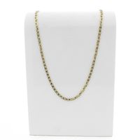 Gold navy link necklace