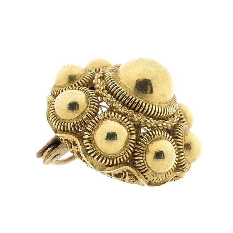 Image 3 of Antique gold brooch with Zeeland buttons