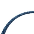 Image 4 of Pandora Moments turquoise braided leather bracelet with shell clasp; Silver; | 20 cm