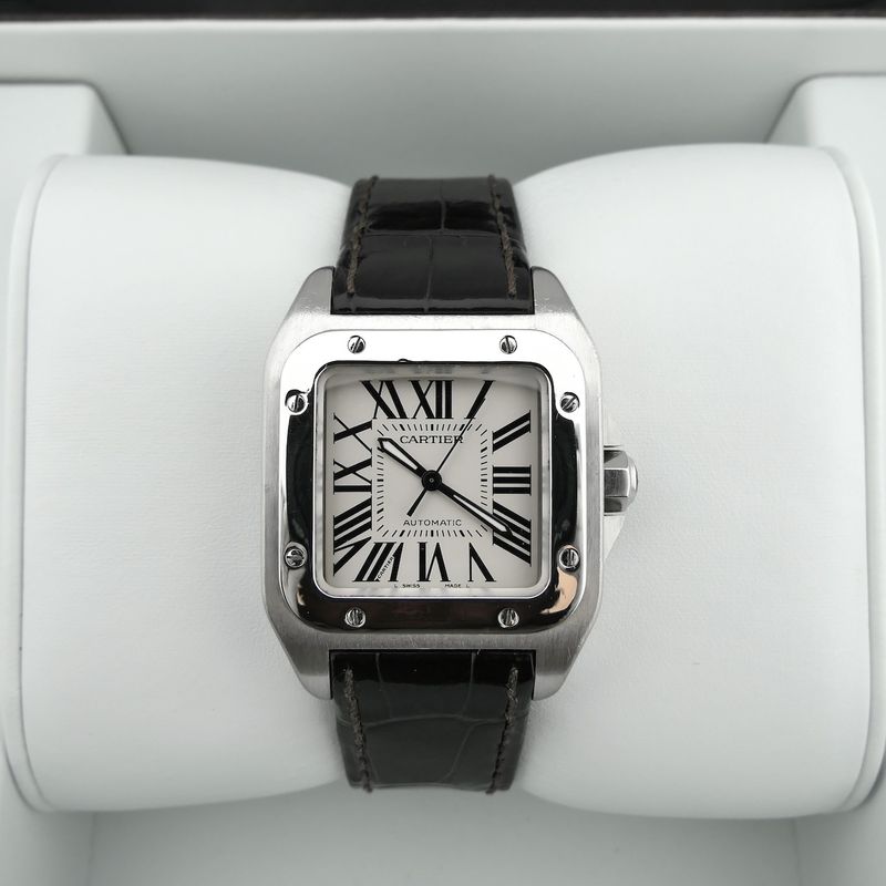 Image 16 of Cartier Santos 100 'Medium' Automatic 2878; Unisex watch