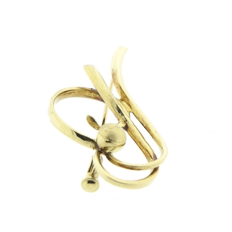 Image 3 of Vintage gold ornate fantasy brooch