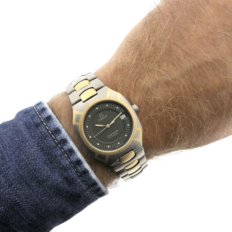 Image 18 of Omega Seamaster Polaris 3960981; 18k gold & titanium watch