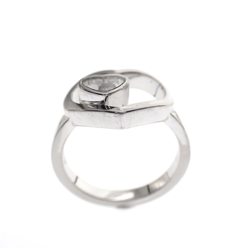 Image 2 of Chopard white gold ring with dancing diamond; 0.03 ct.