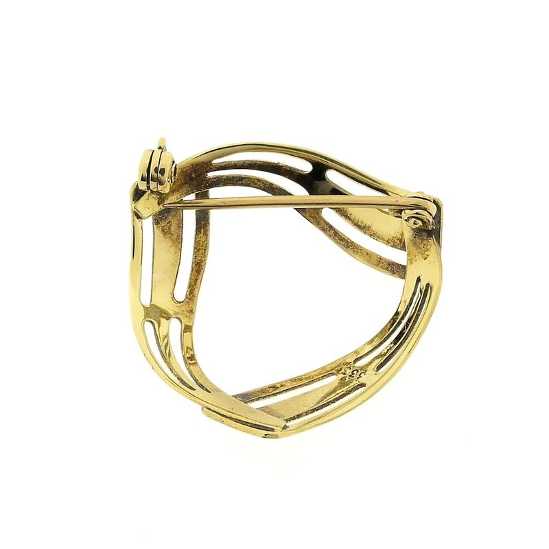 Image 2 of 8 carat vintage abstract brooch